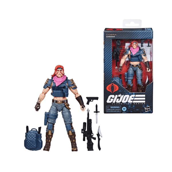 GiJoe Classified Series - Cobra Zandar Fig. Articulada 7 pulg - Hasbro