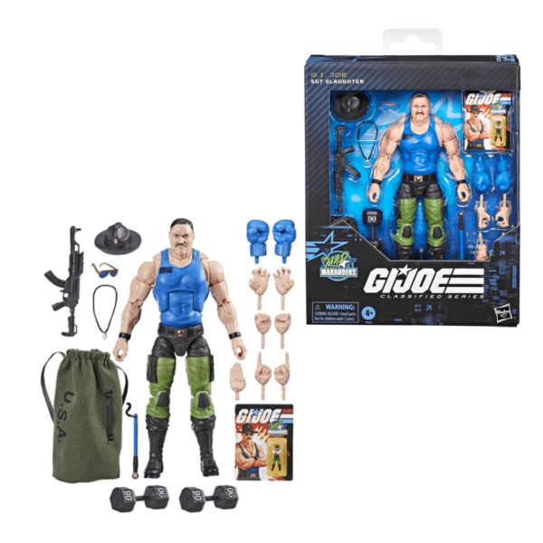 GiJoe Classified Series - The Mad Marauders SGT Slaughter Fig. Articulada 7 pulg - Hasbro