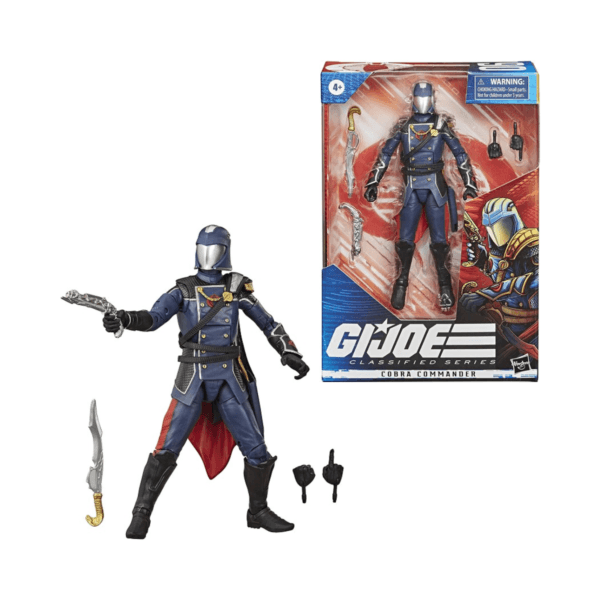 GiJoe Classified Series - Cobra Commander Fig. Articulada 7 pulg - Hasbro