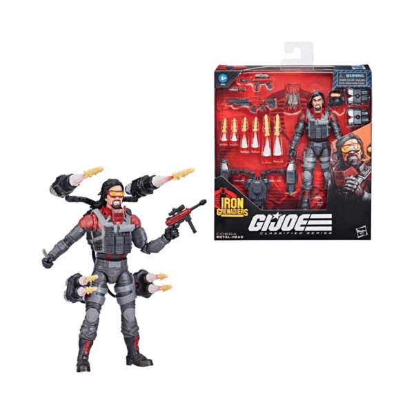 GiJoe Classified Series - Cobra Metal Head Fig. Articulada 7 pulg - Hasbro