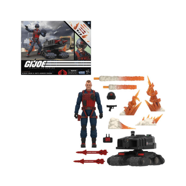 GiJoe Classified Series - Cobra Scrap-Iron & Anti-Armor Drone Fig. Articulada 7 pulg - Hasbro