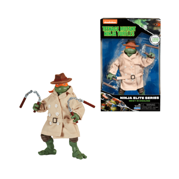 Playmates - TMNT (1990 Movie) Ninja Elite Series – Mikey in Disguise Fig. Articulada