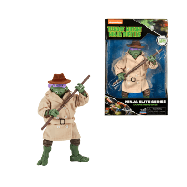 Playmates - TMNT (1990 Movie) Ninja Elite Series – Donnie in Disguise Fig. Articulada