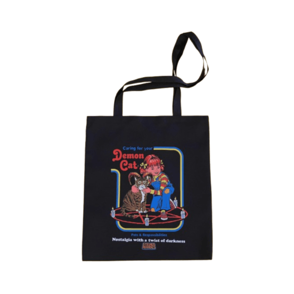 Tote Bag Caring for Your Demon Cat - Rhodes - Drill