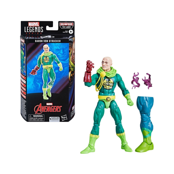 Marvel Legends Series Avengers - Baron Von Strucker - BAF Puff Adder - Plastic-Free Packaging