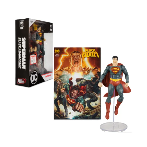 DC Direct Superman Black Adam - Superman 7 Pulg - Page Punchers