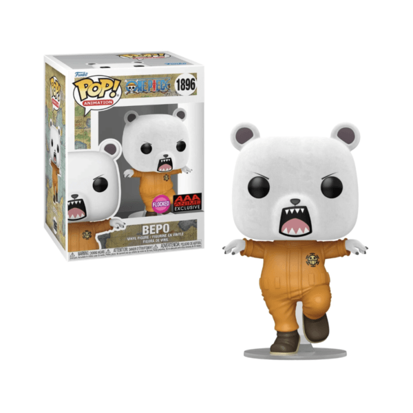 Funko Pop - ANIMATION - 1896 Bepo (One Piece) AAA Anime Exclusive - Flocked
