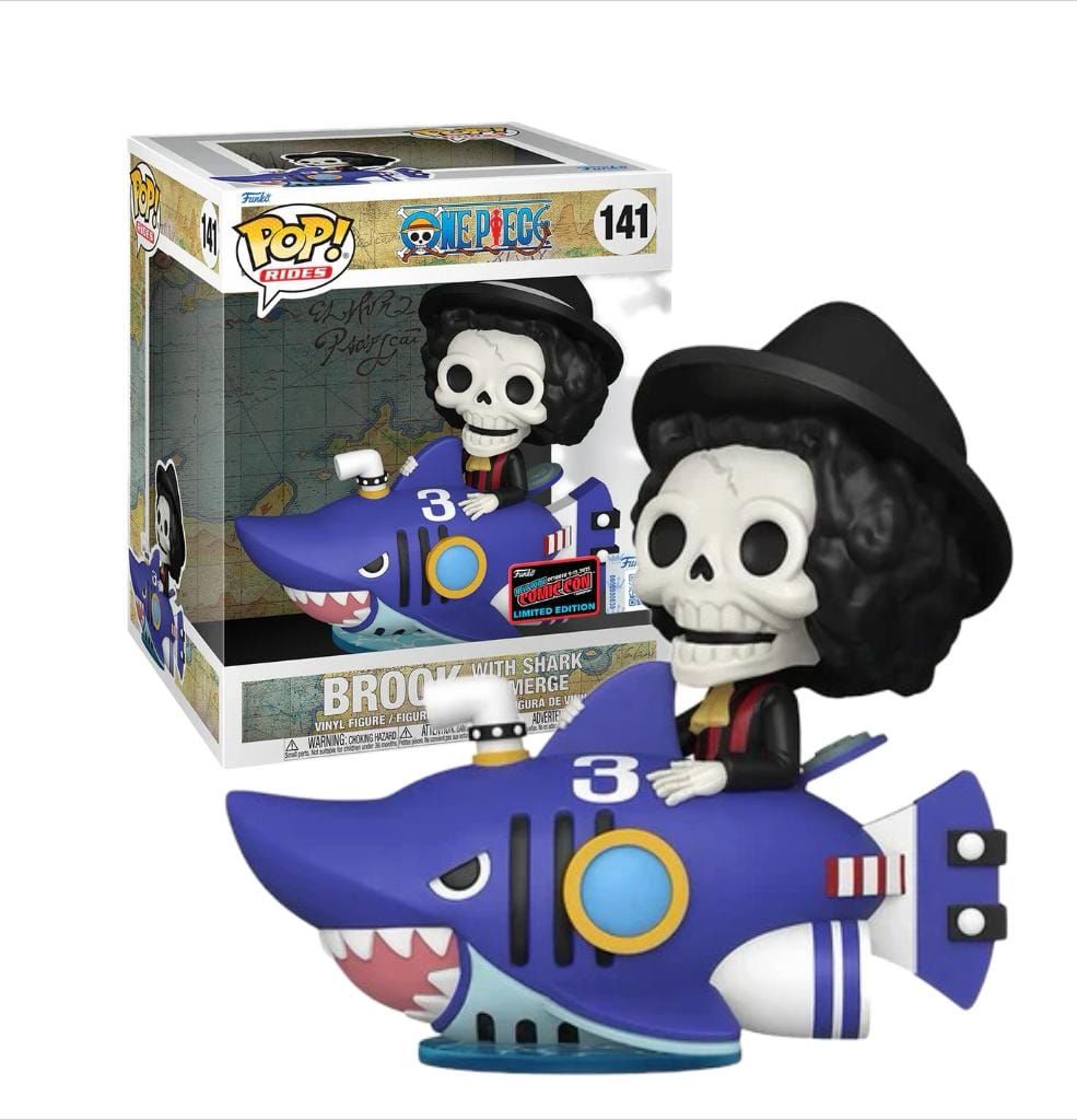 Funko Pop - ANIMATION - 141 BROOK WITH SHARK (One Piece) EXCLUSIVE